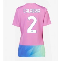 Koszulka piłkarska AC Milan Davide Calabria #2 Strój Trzeci dla kobiety 2023-24 tanio Krótki Rękaw